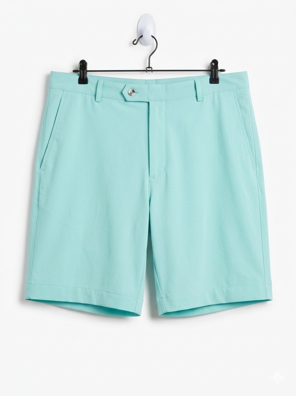 F&G Tech Men's Green mint Cargo Shorts - Classic Flat Front